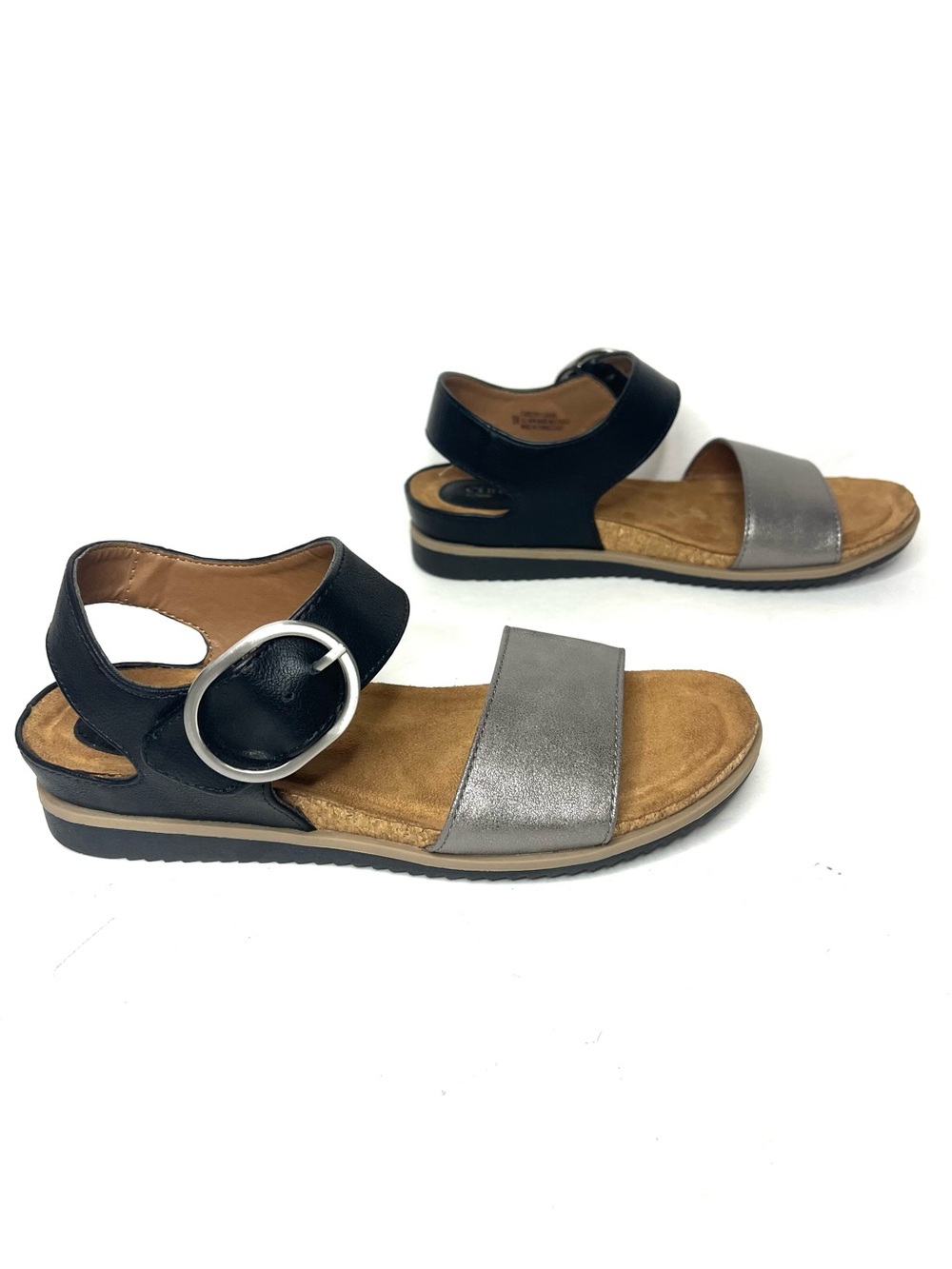 Eurosoft by Sofft Lasara Sandal in Black / Pewter - Size 8